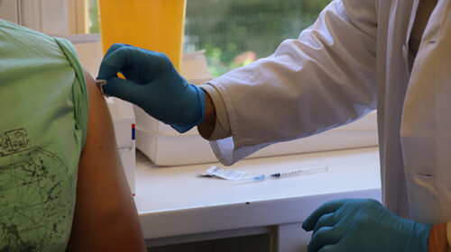 Red Cross vaccinates in Entringen