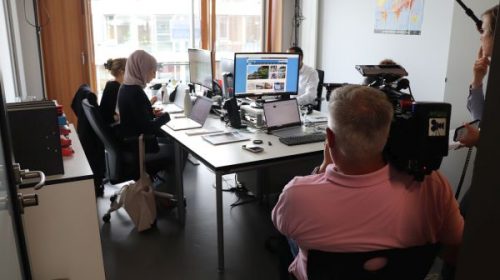 Work and integration: ZDF filmed at tünews