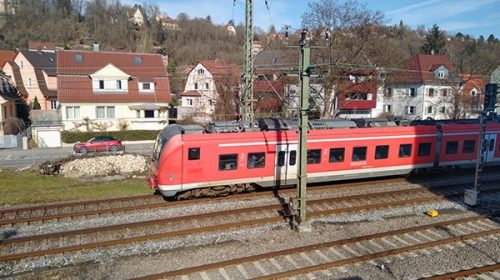 Few trains between Tübingen and Stuttgart